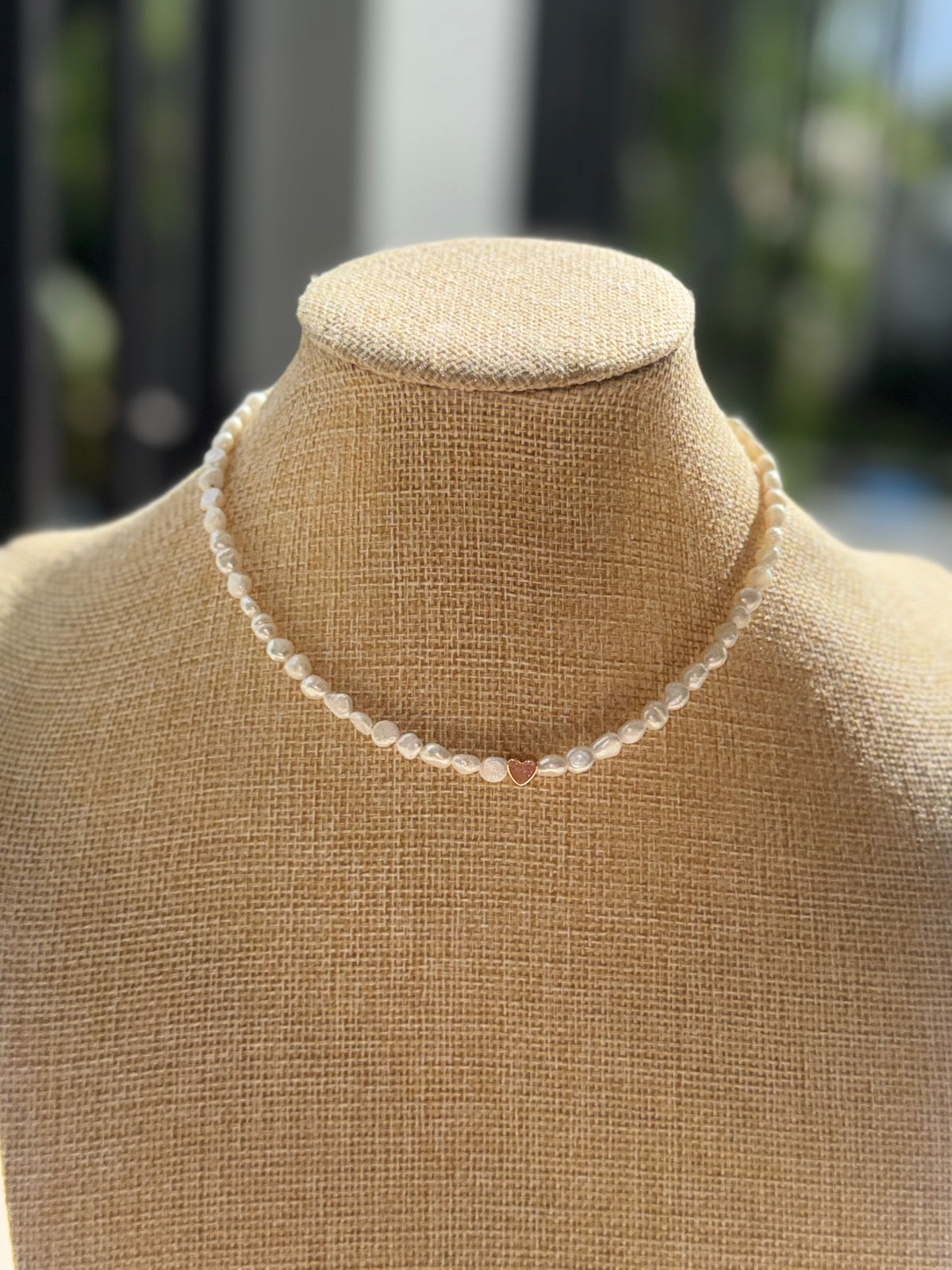 Pearl Heart Necklace
