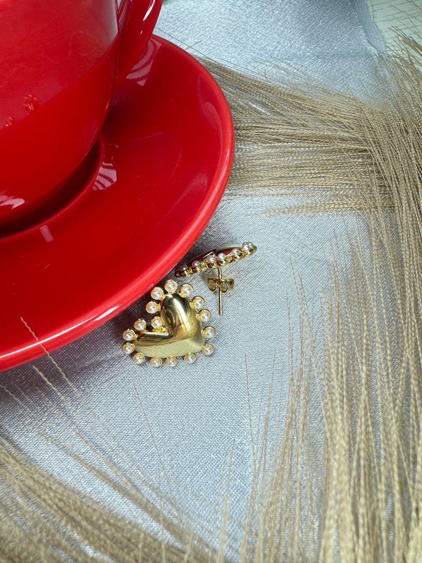 Corazones en perlados