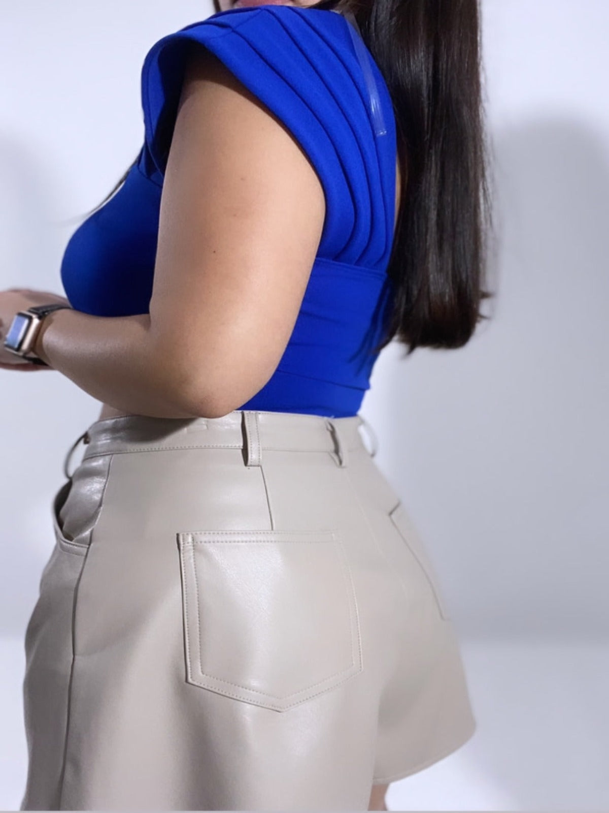 Baby Short Leather Cream