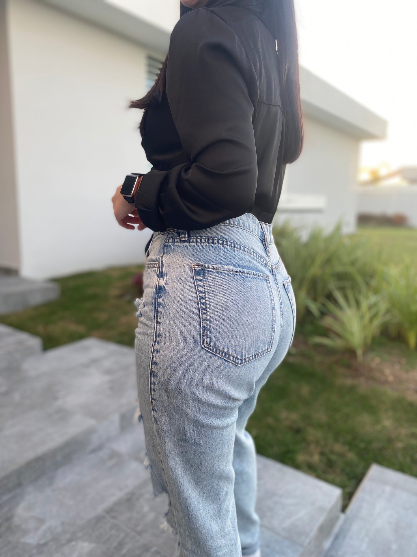 High Waist Side Cut Pants