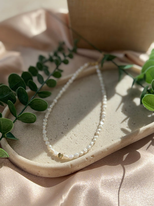 Pearl Heart Necklace