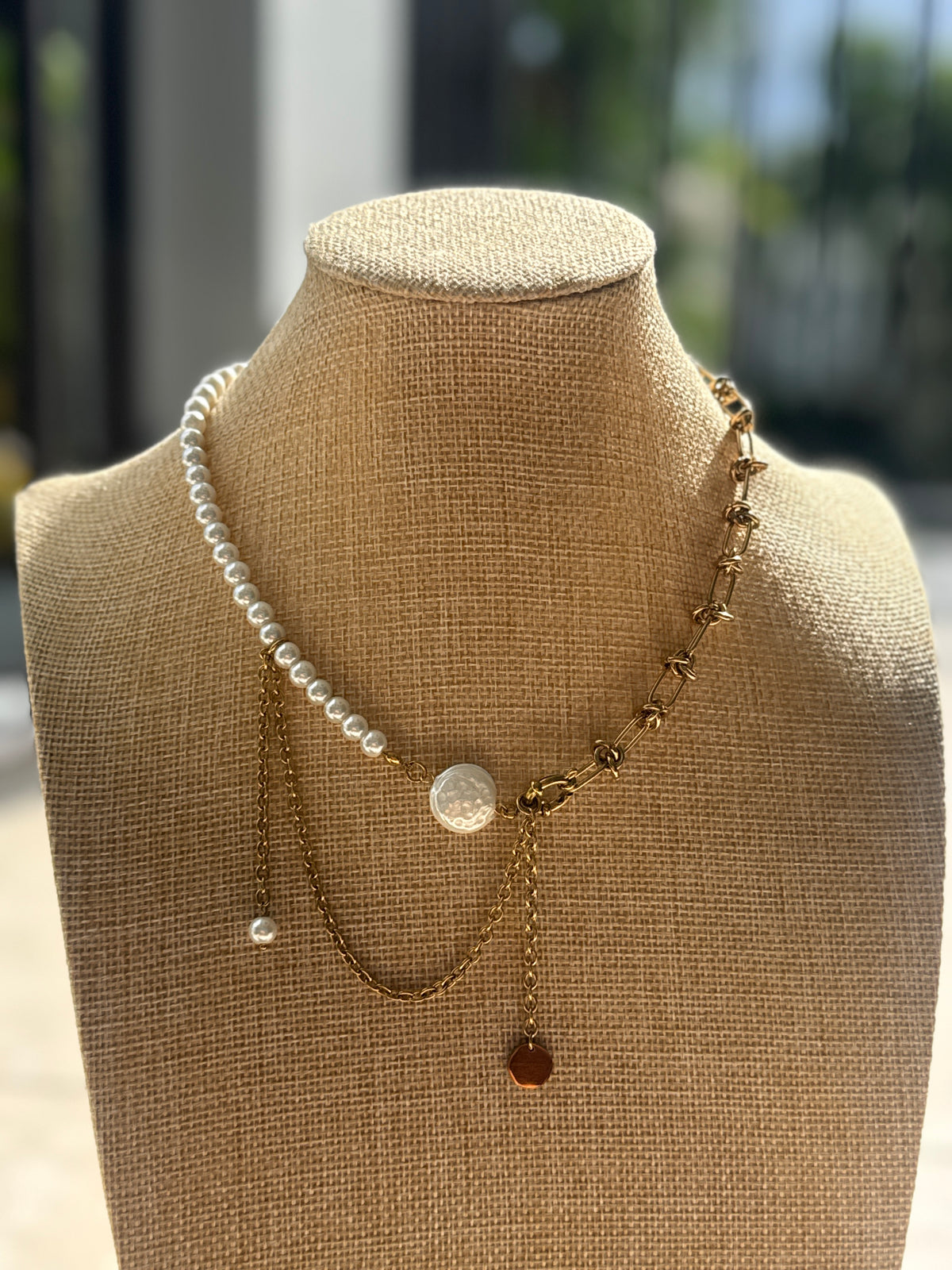 Pearl & Coin Layered Necklace