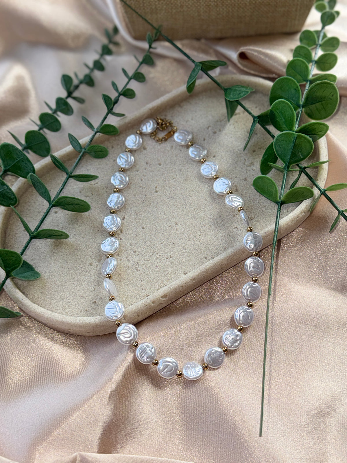 Pearl Coin Necklace
