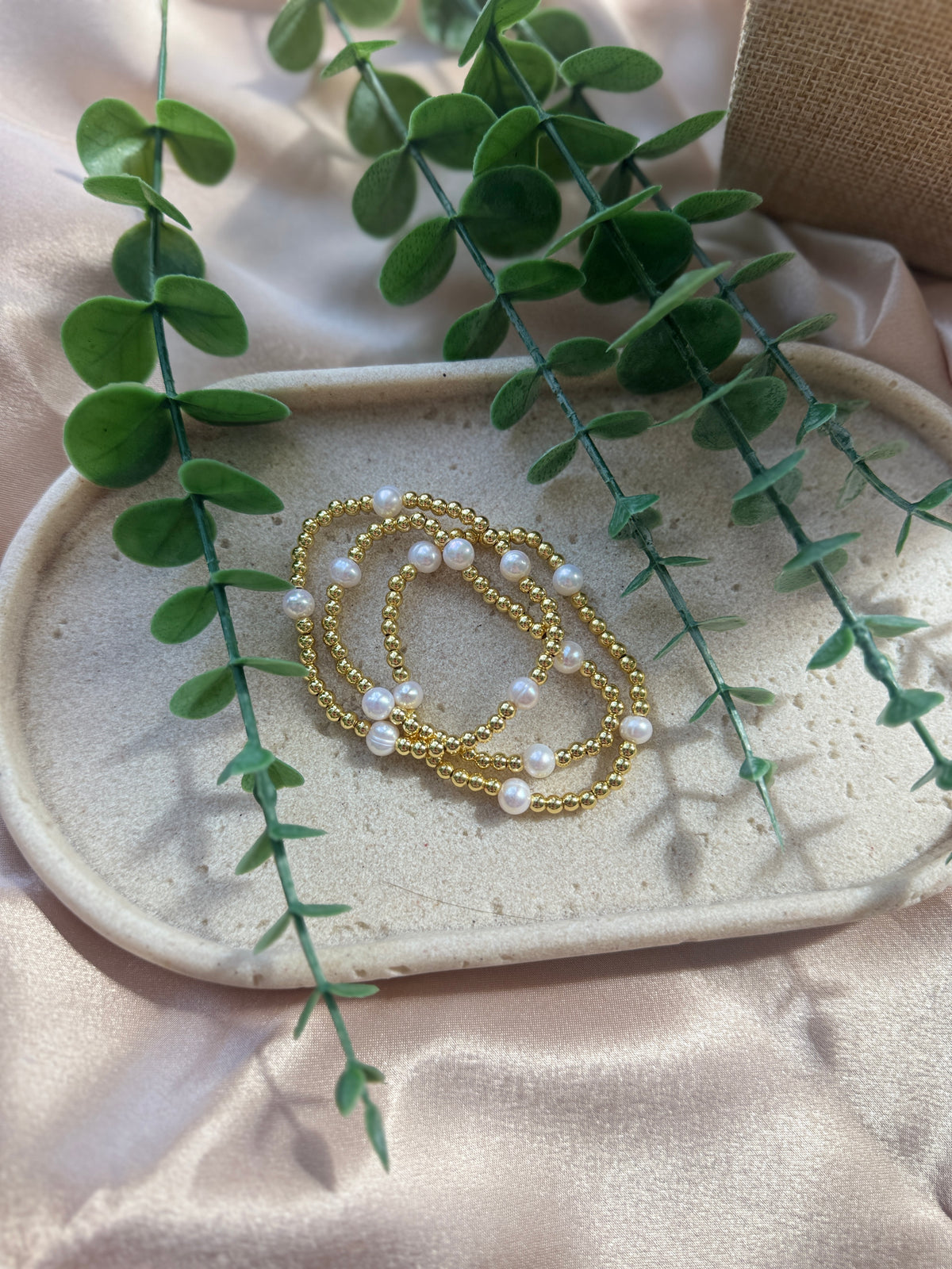 Grace Pearl Chain - Set de 3