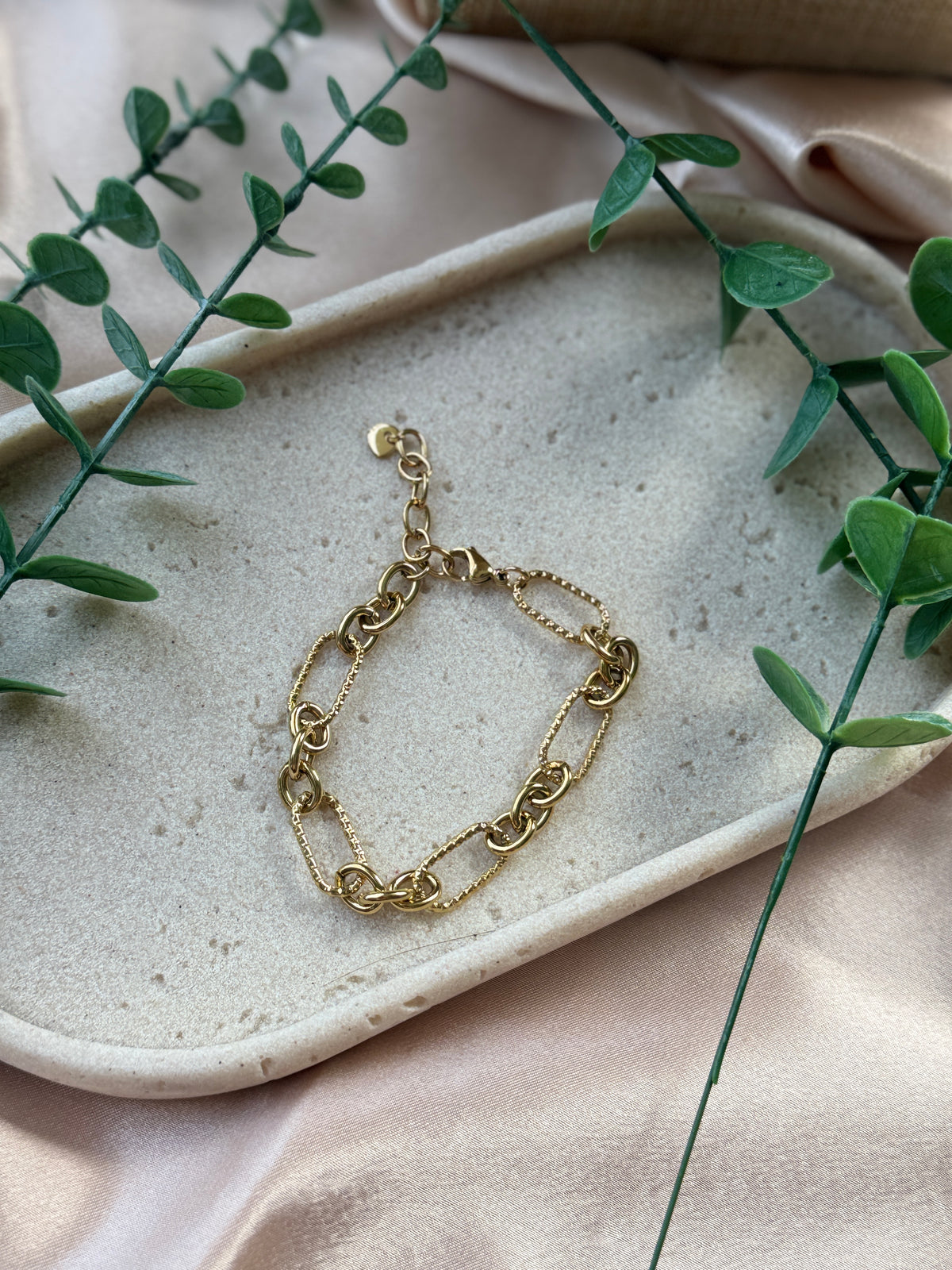 Linked Gold Bracelet
